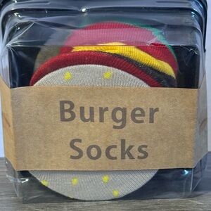 Novelty Burger Socks